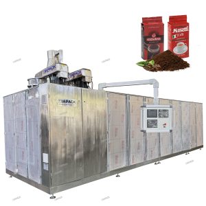 स्वचालित दोहरी कक्ष ईंट वैक्यूम बैग बनाने भरने पैकेजिंग मशीन